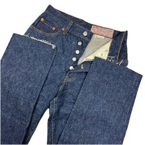 Vintage 80s 90s Levis 501 Jeans Button Fly Womens 9 High Rise Frayed Raw Hem USA